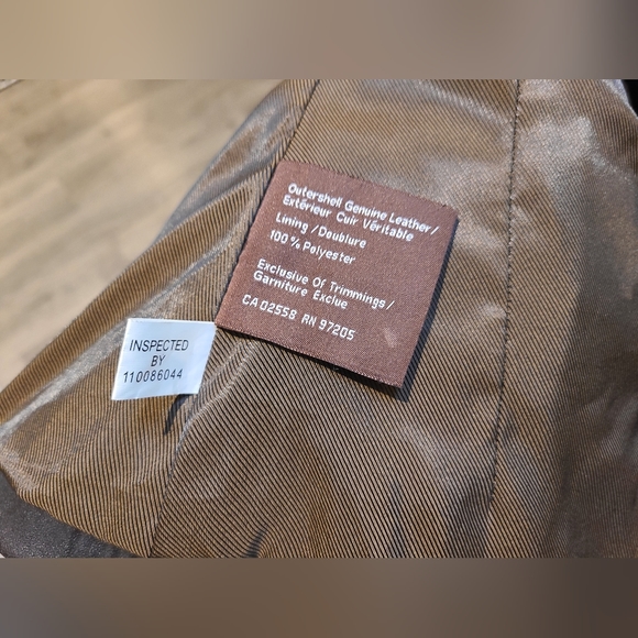 Danier Brown Leather Jacket - Picture 6 of 7